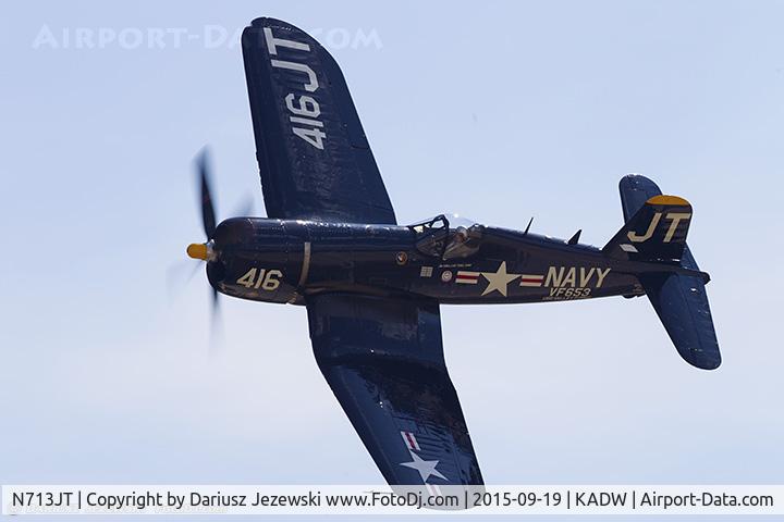 N713JT, 1945 Vought F4U-4B Corsair C/N 97143, Chance Vought F4U-4 Corsair  C/N 97143, N713JT