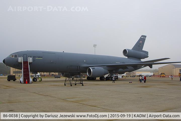 86-0038, 1986 McDonnell Douglas KC-10A Extender C/N 48251, KC-10A Extender 86-0038  from 6th ARS 