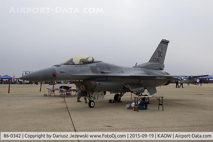 86-0342, 1986 General Dynamics F-16C Fighting Falcon C/N 5C-448, F-16C Fighting Falcon 86-0342 DC from 121st FS 