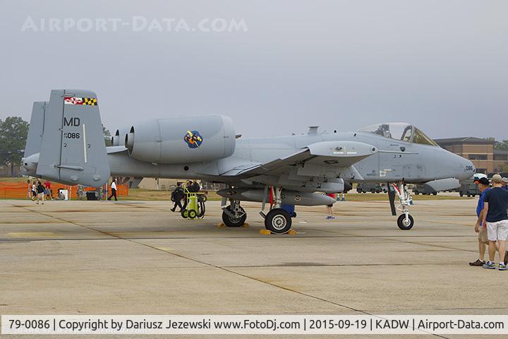79-0086, 1979 Fairchild Republic A-10A Thunderbolt II C/N A10-0350, A-10C Thunderbolt II 79-0086 MD from 104th FS 175th WG Warfield ANGB, MD