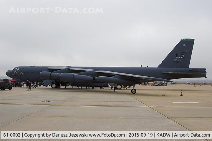 61-0002, 1961 Boeing B-52H Stratofortress C/N 464429, B-52H Stratofortress 61-0002 LA from 20th BS 2nd BW Barksdale AFB, LA