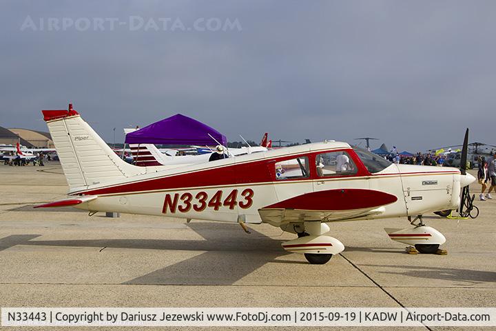 N33443, 1975 Piper PA-28-140 Cherokee Cruiser C/N 28-7525193, Piper PA-28-140 Cherokee Cruiser  C/N 28-7525193, N33443