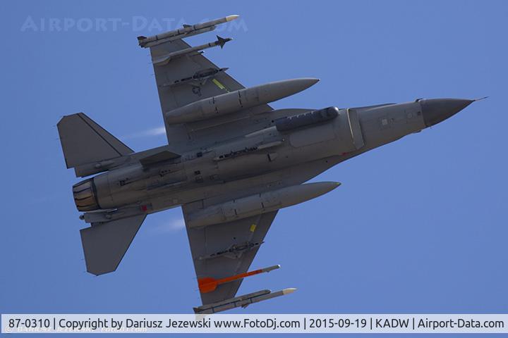 87-0310, 1987 General Dynamics F-16C Fighting Falcon C/N 5C-571, F-16C Fighting Falcon 87-0310 DC from 121st FS 
