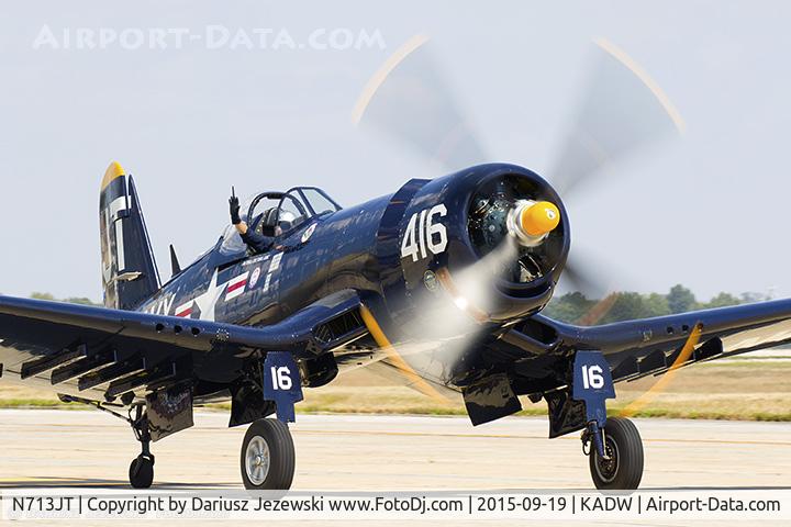 N713JT, 1945 Vought F4U-4B Corsair C/N 97143, Chance Vought F4U-4 Corsair  C/N 97143, N713JT