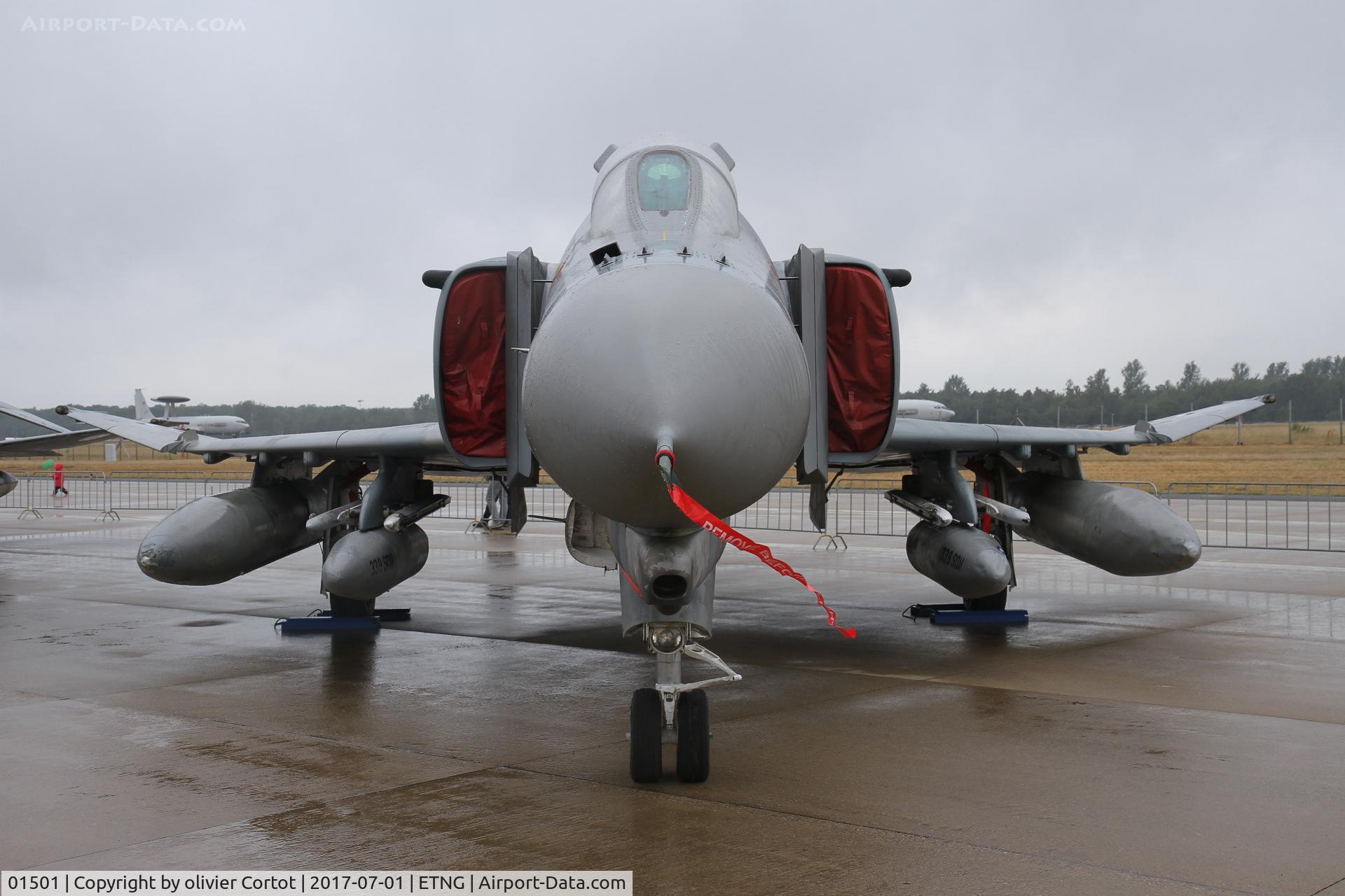 01501, 1974 McDonnell Douglas F-4E AUP Phantom II C/N 4443, front view