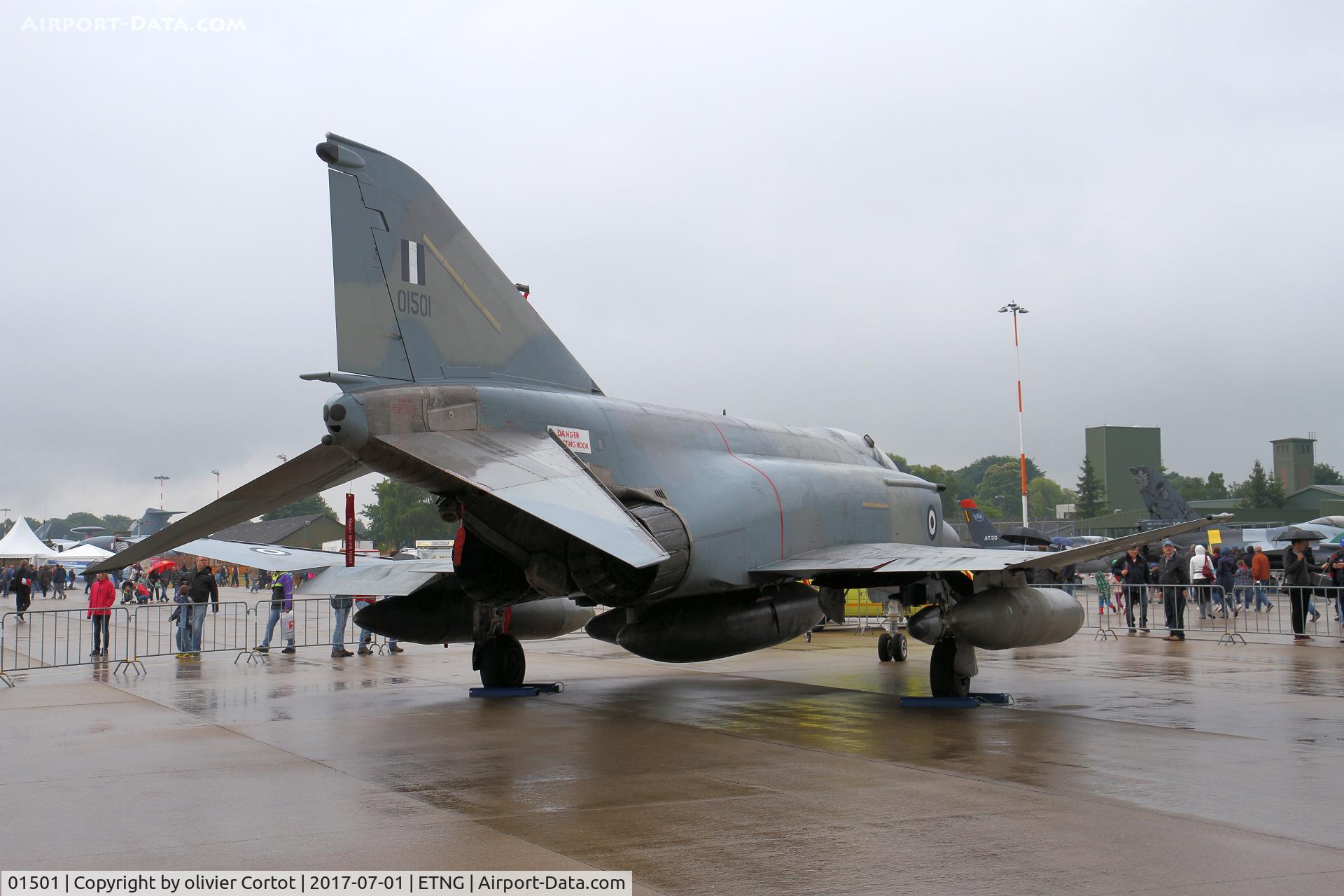 01501, 1974 McDonnell Douglas F-4E AUP Phantom II C/N 4443, rear view