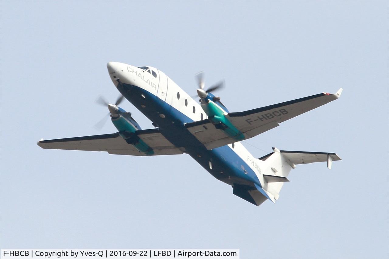 F-HBCB, 1999 Raytheon 1900D C/N UE-390, Raytheon Aircraft Company 1900D, Take off rwy 23, Bordeaux Mérignac airport (LFBD-BOD)