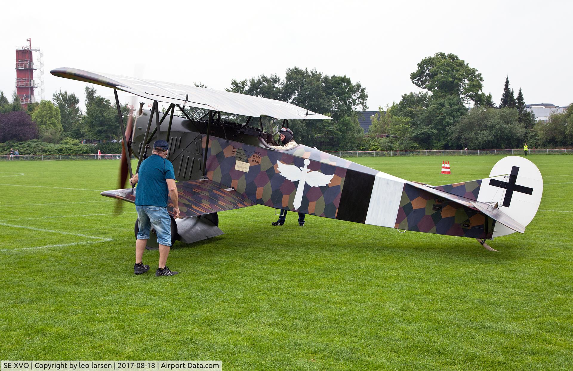 SE-XVO, 2010 Fokker D.VII Replica C/N 10400/18-989, Copenhagen Kløvermarken 18.8.2017