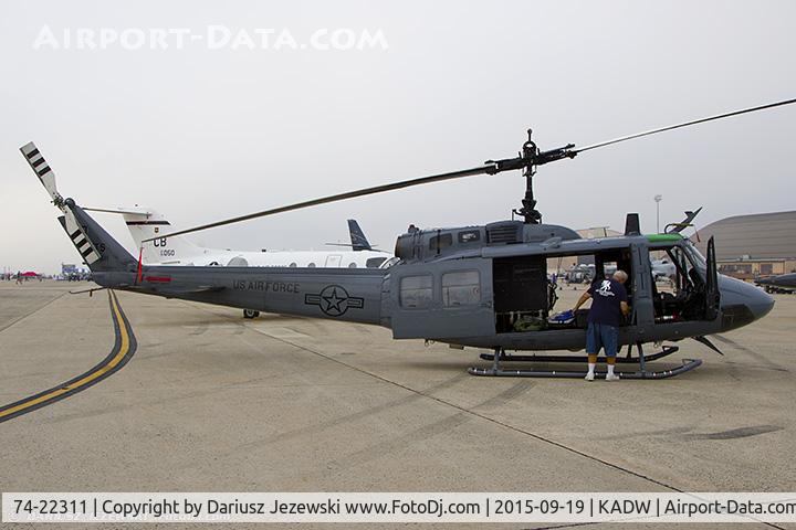 74-22311, Bell TH-1H Iroquois C/N 13635, TH-1T Huey II 74-22311 FR- from 23rd FS 58th OG Fort Rucker, AL