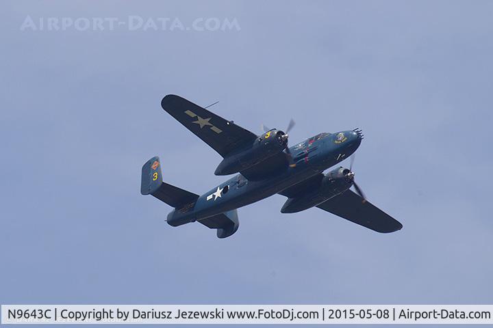 N9643C, 1944 North American B-25J Mitchell Mitchell C/N 108-47512, North American B-25J Mitchell 