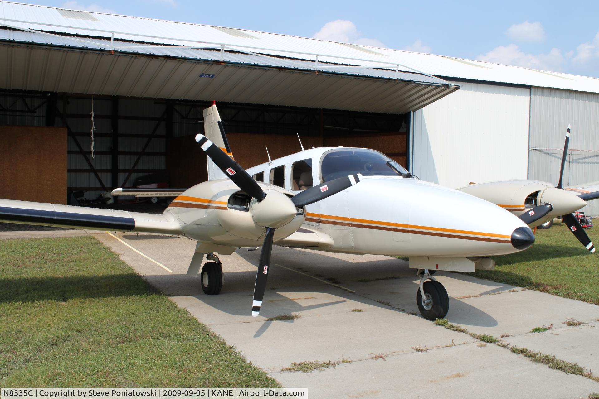 N8335C, 1982 Piper PA-34-220T Seneca C/N 34-8333056, Outside its hanger at KANE