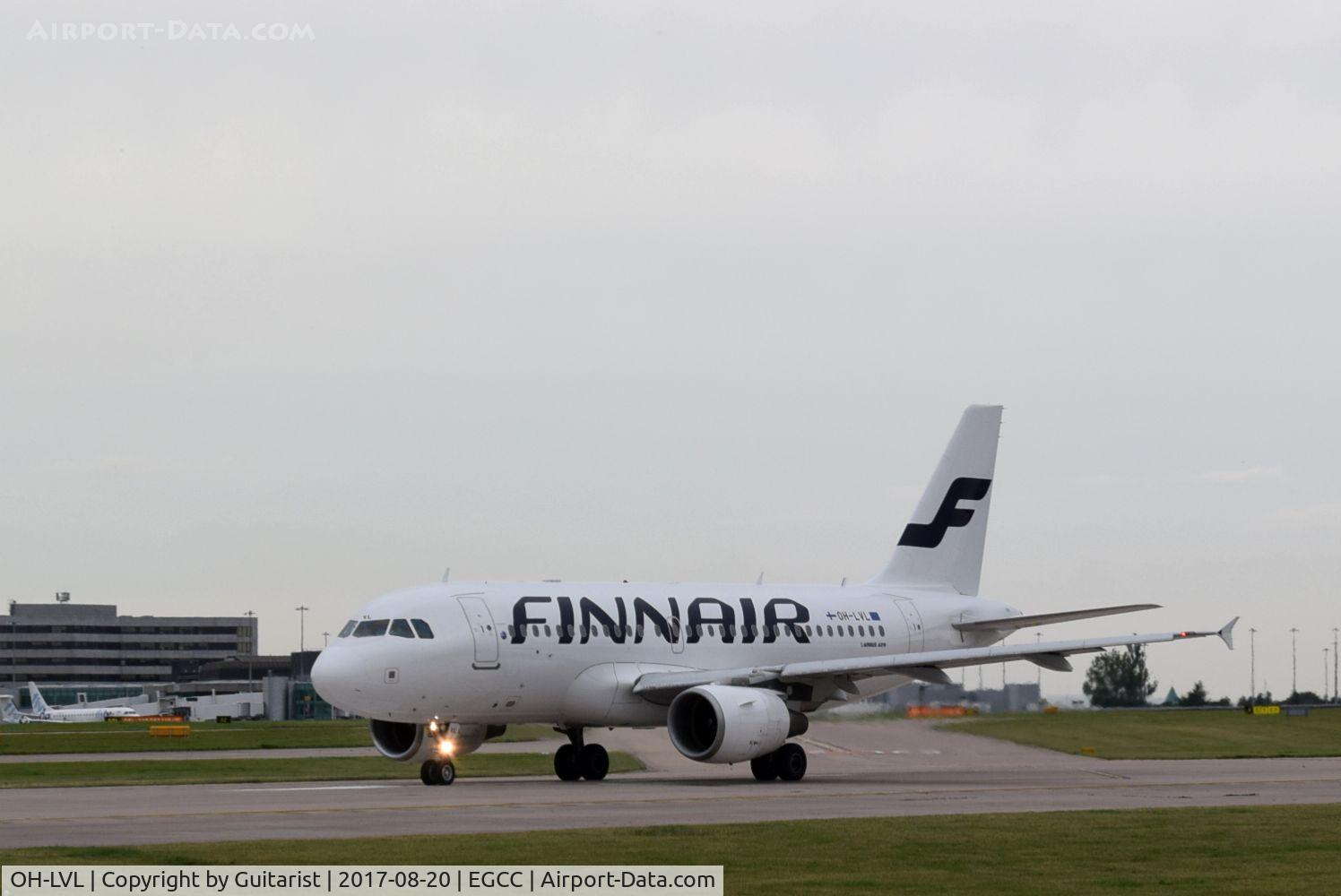 OH-LVL, 2004 Airbus A319-112 C/N 2266, At Manchester