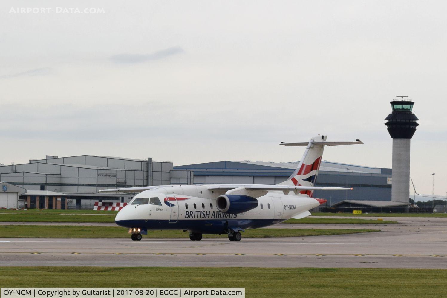 OY-NCM, 2001 Fairchild Dornier 328-300 328JET C/N 3190, At Manchester