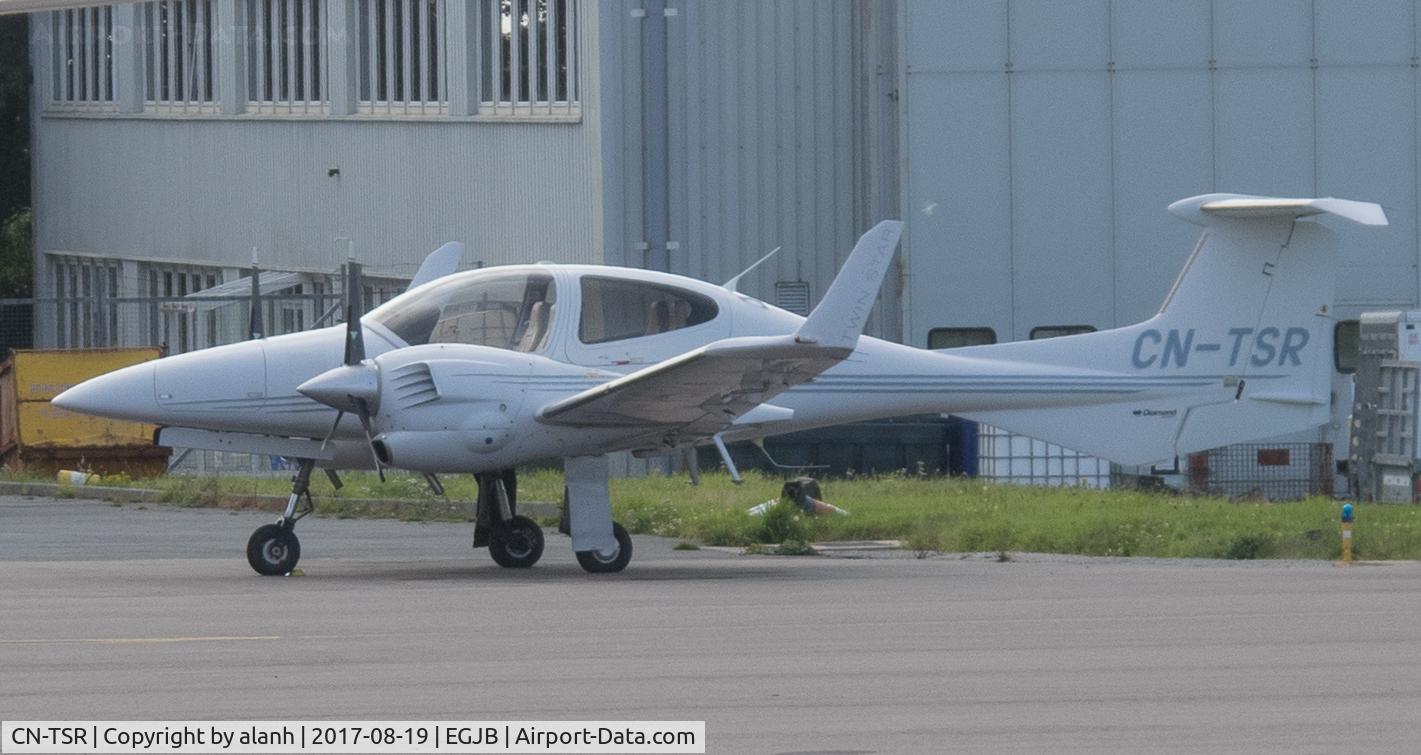 CN-TSR, 2006 Diamond DA-42 Twin Star C/N 42.179, Parked in the shade, Guernsey