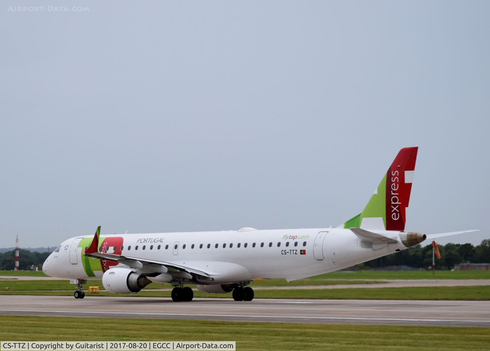 CS-TTZ, 2013 Embraer 195AR (ERJ-190-200IGW) C/N 19000628, At Manchester