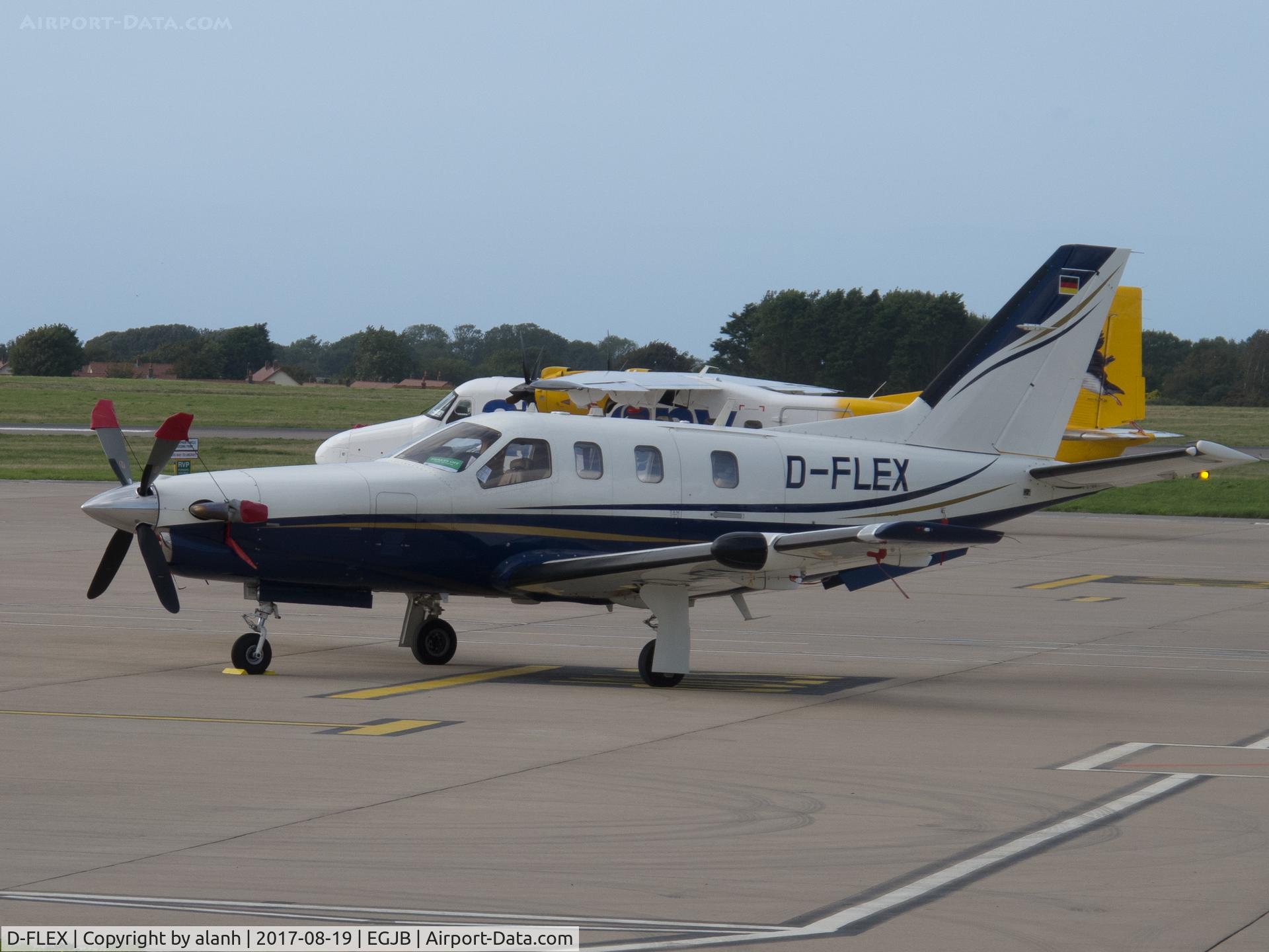 D-FLEX, 2005 Socata TBM-700C-2 C/N 321, West parking, Guernsey