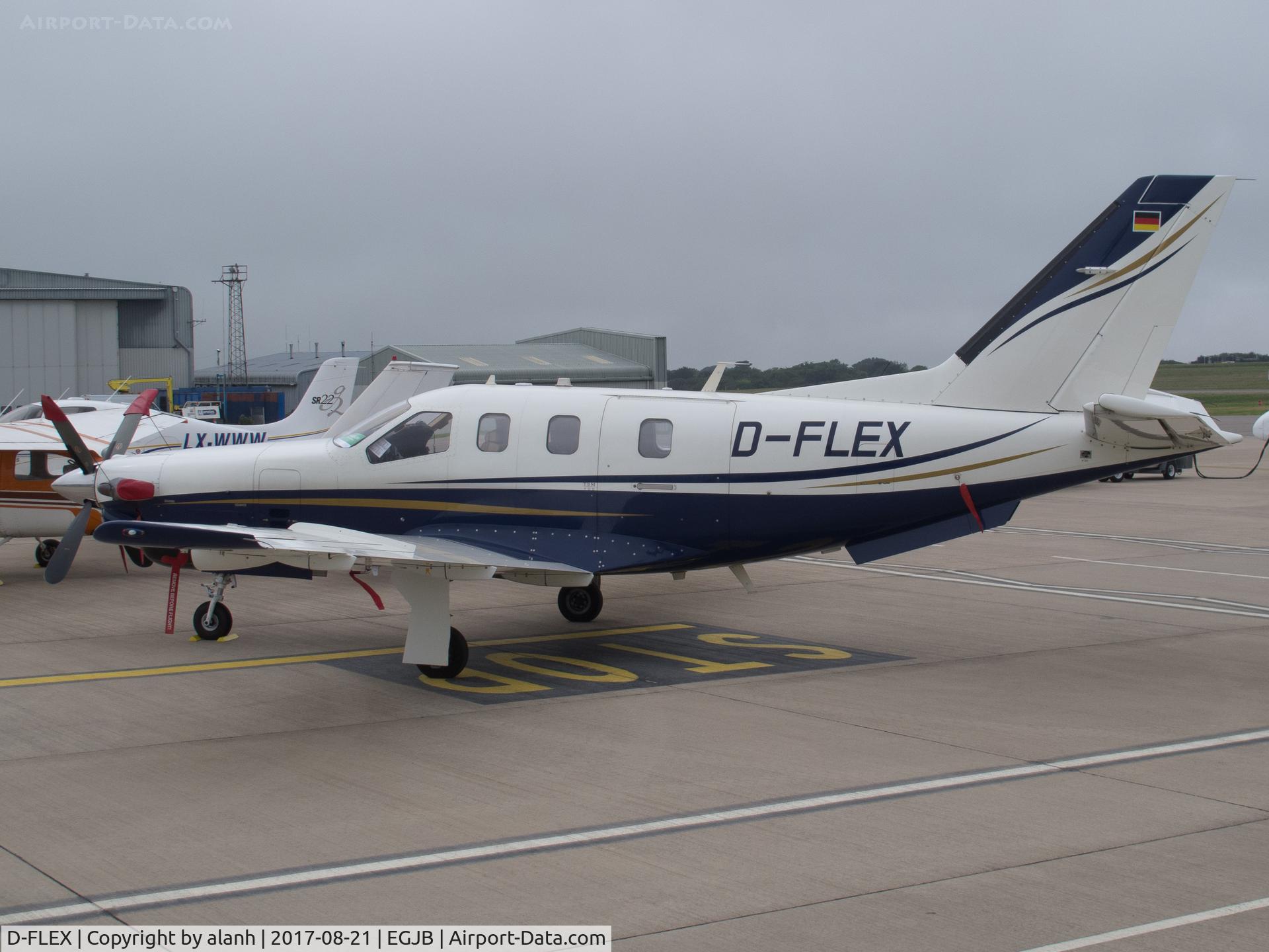 D-FLEX, 2005 Socata TBM-700C-2 C/N 321, West parking, Guernsey