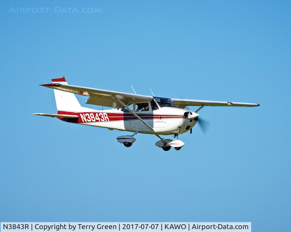 N3843R, 1966 Cessna 172H C/N 17255343, KAWO