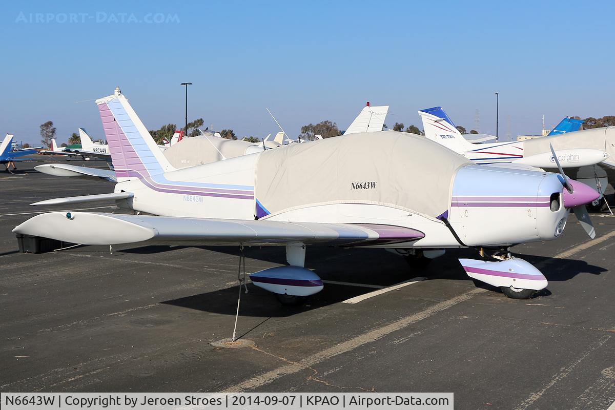 N6643W, 1965 Piper PA-28-140 Cherokee C/N 28-20743, kpao