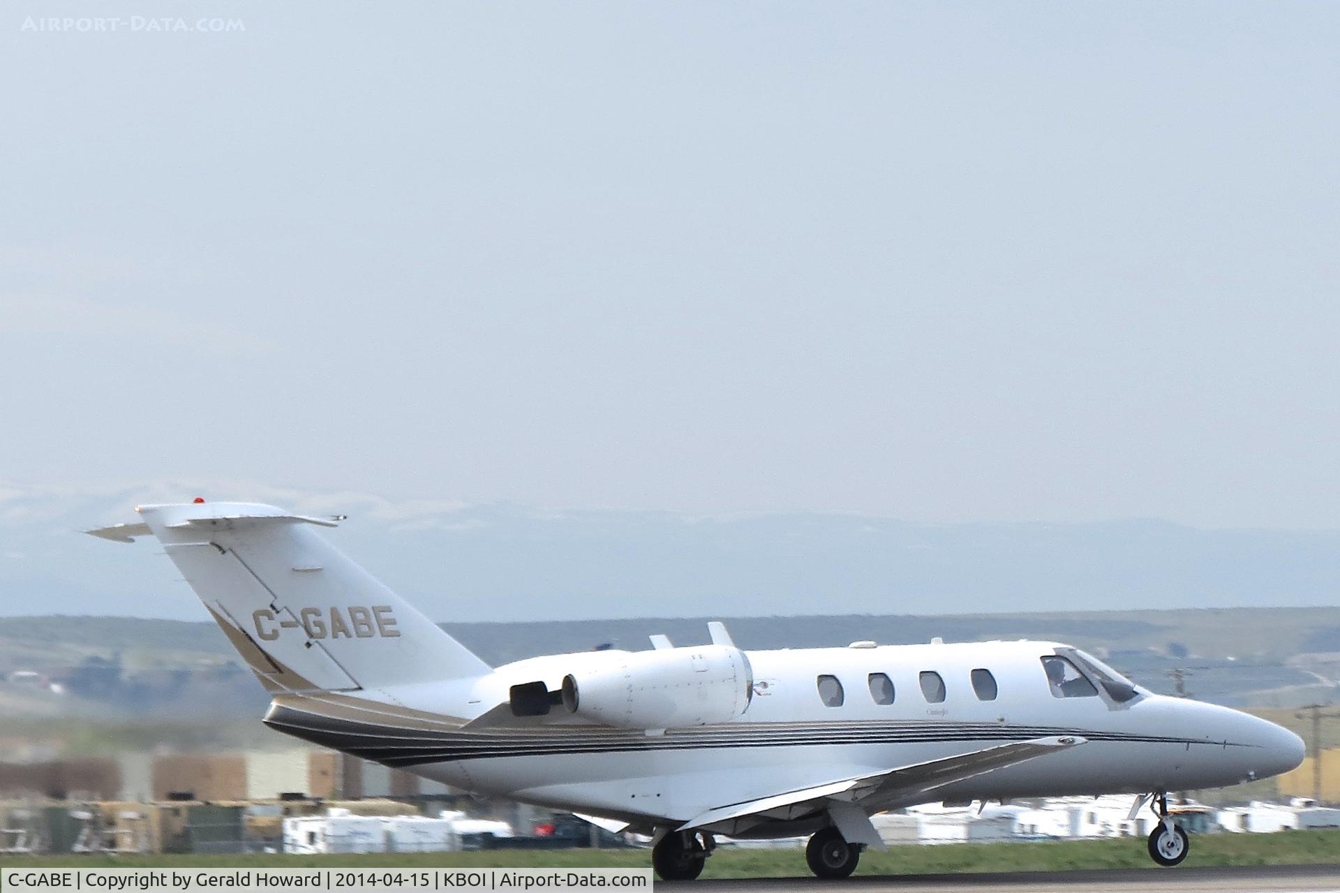 C-GABE, 1997 Cessna 525 CitationJet C/N 525-0232, Take off roll on RWY 28R.