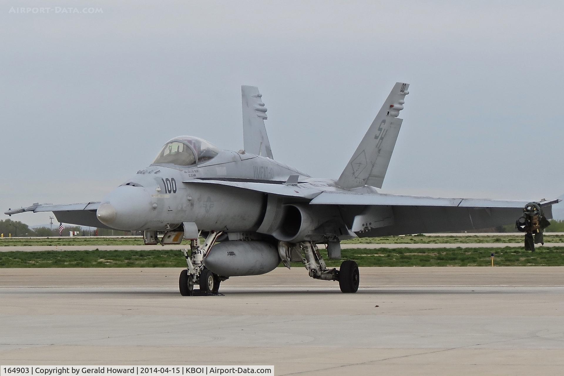 164903, McDonnell Douglas F/A-18C Hornet C/N 1235/C362, Parked on south GA ramp. VMFAT-101 