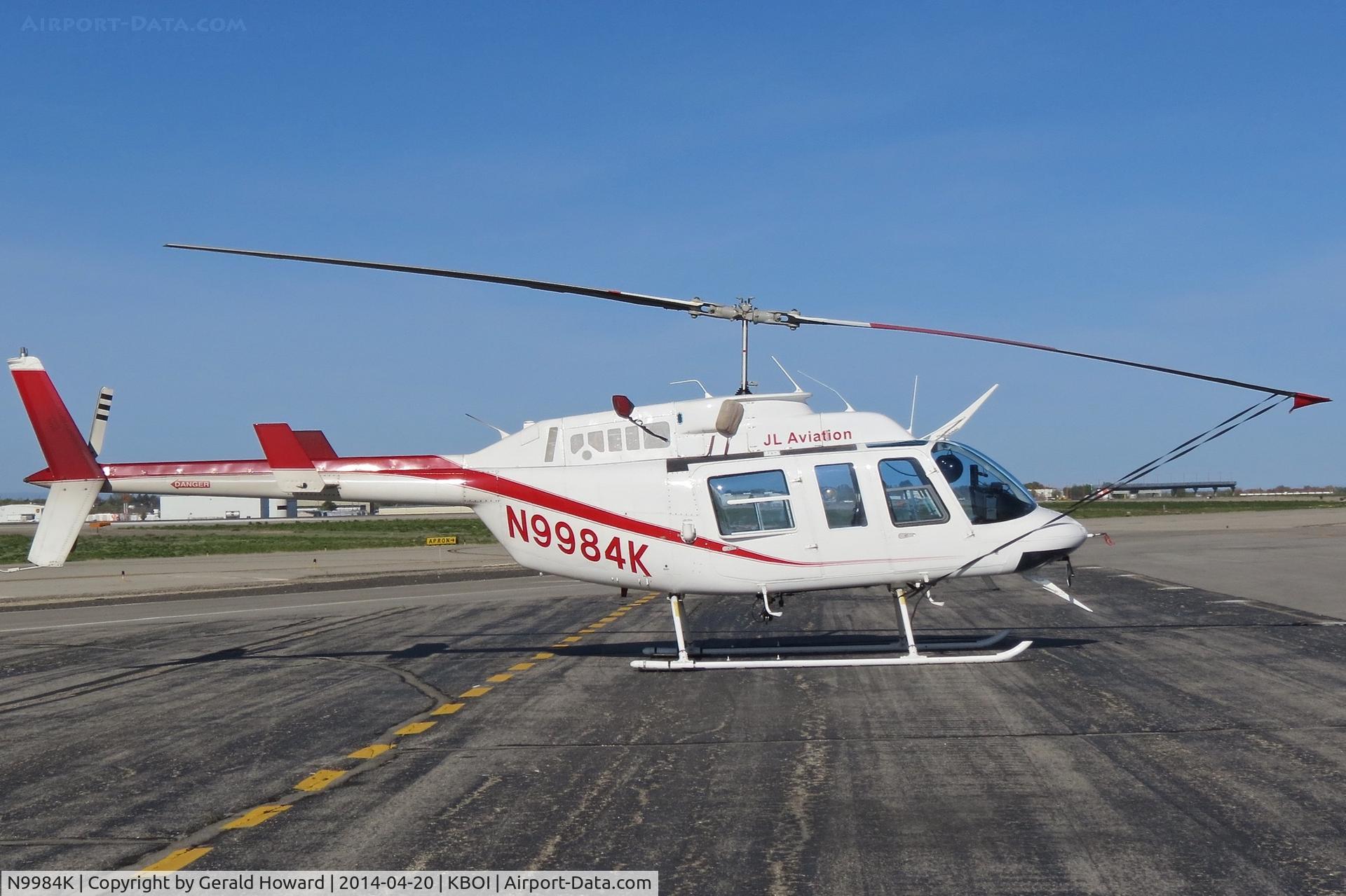 N9984K, 1976 Bell 206L LongRanger C/N 45054, Parked on the north GA ramp.