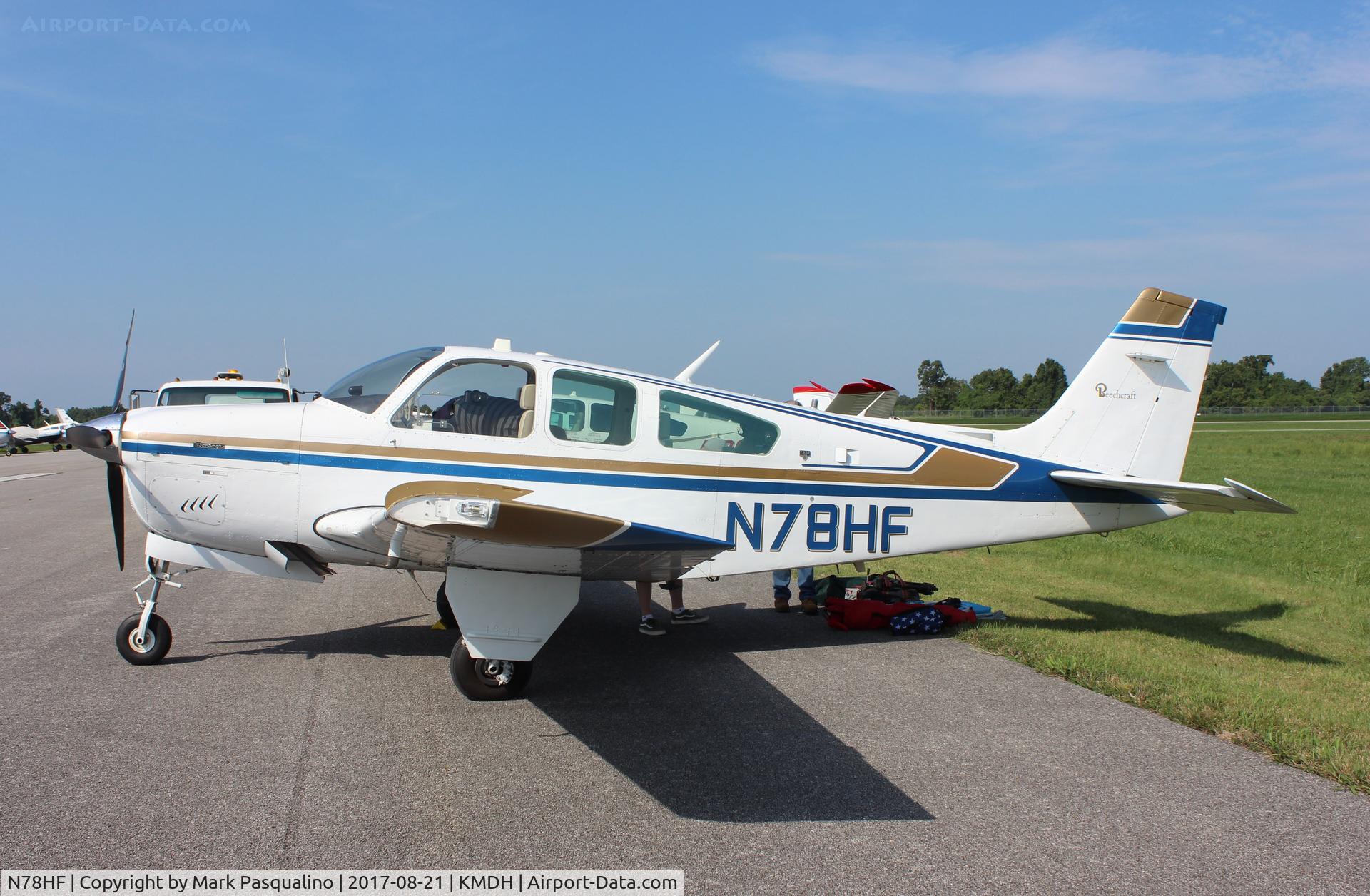 N78HF, 1979 Beech F33A Bonanza C/N CE-887, Beech F33A