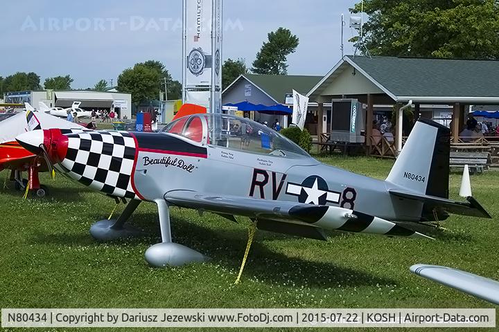 N80434, 2000 Vans RV-8 C/N 80434, Vans RV-8  C/N 80434, N80434