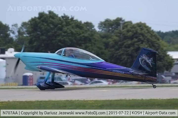 N707AA, 2012 Vans RV-8 C/N 80481, Vans RV-8  C/N 80481, N707AA