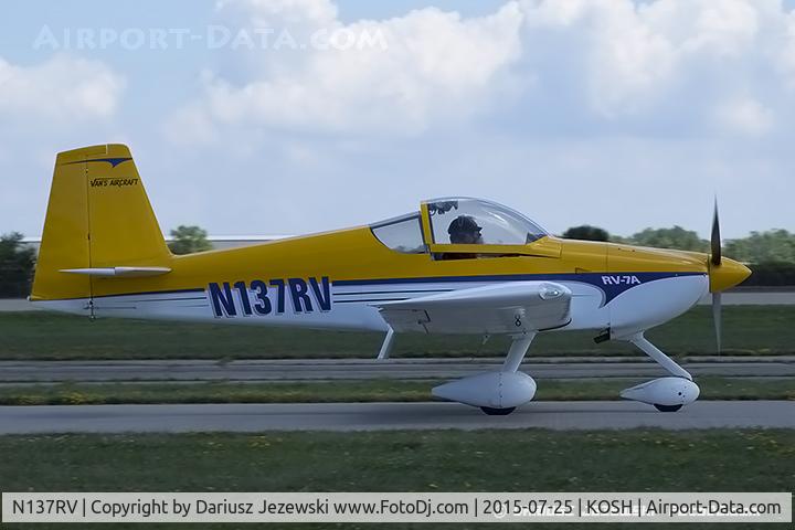 N137RV, 2001 Vans RV-7 C/N 1, Vans RV-7  C/N 1, N137RV