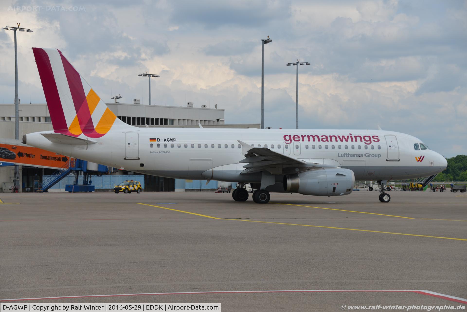 D-AGWP, 2010 Airbus A319-132 C/N 4227, Airbus A319-132 - 4U GWI Germanwings - 4227 - D-AGWP - 29.05.2016 - CGN