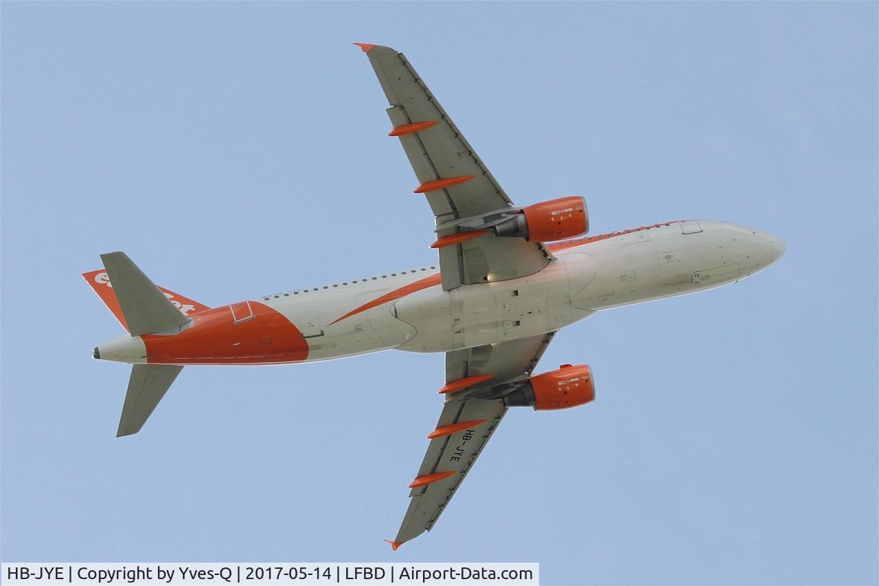 HB-JYE, 2009 Airbus A320-214 C/N 4006, Airbus A320-214, Take off rwy 05, Bordeaux-Mérignac airport (LFBD-BOD)