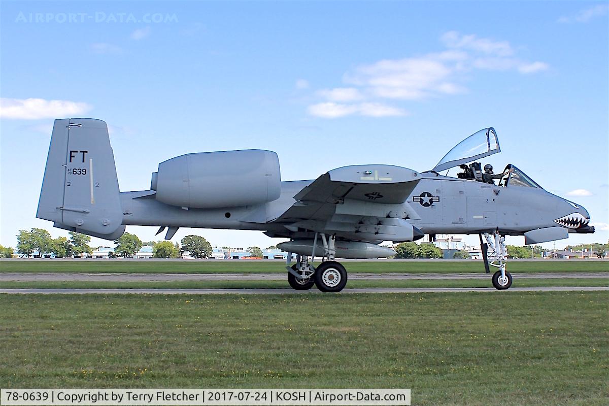 78-0639, 1978 Fairchild Republic A-10C Thunderbolt II C/N A10-0259, At 2017 EAA Airventure at Oshkosh