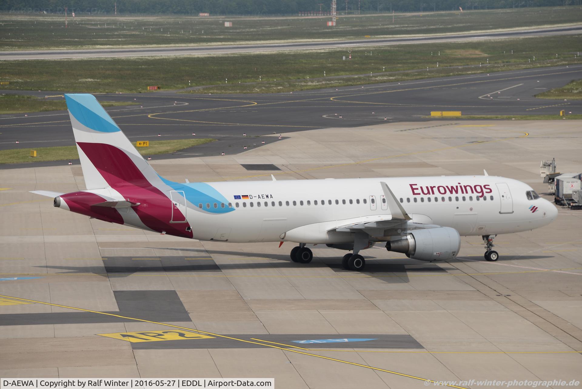 D-AEWA, 2016 Airbus A320-214 C/N 6953, Airbus A320-214(W) - EW EWG Eurowings - 6953 - D-AEWA - 27.05.2016 - DUS