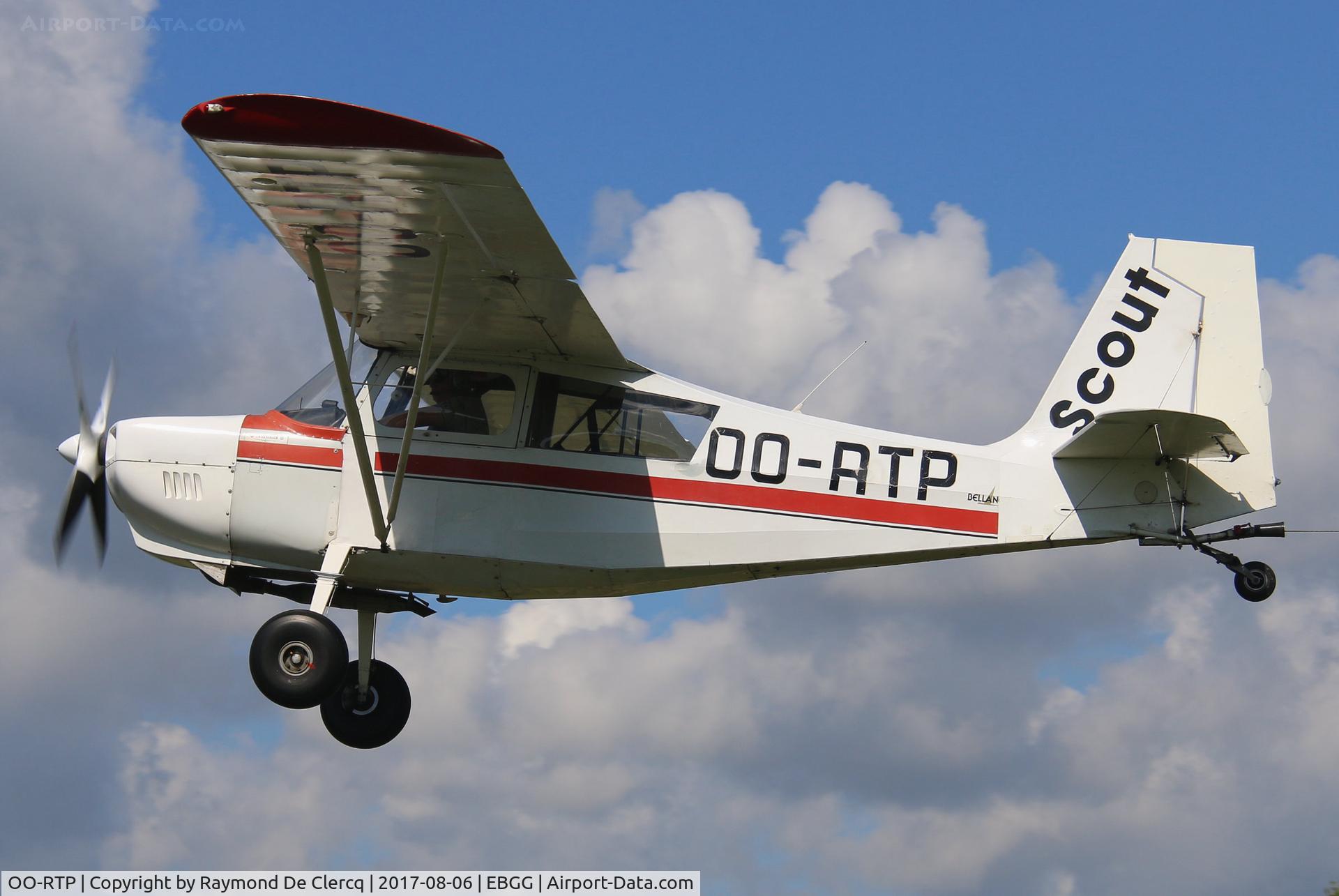 OO-RTP, 1980 Bellanca 8GCBC Scout C/N 342-80, Glider tug at Overboelare.