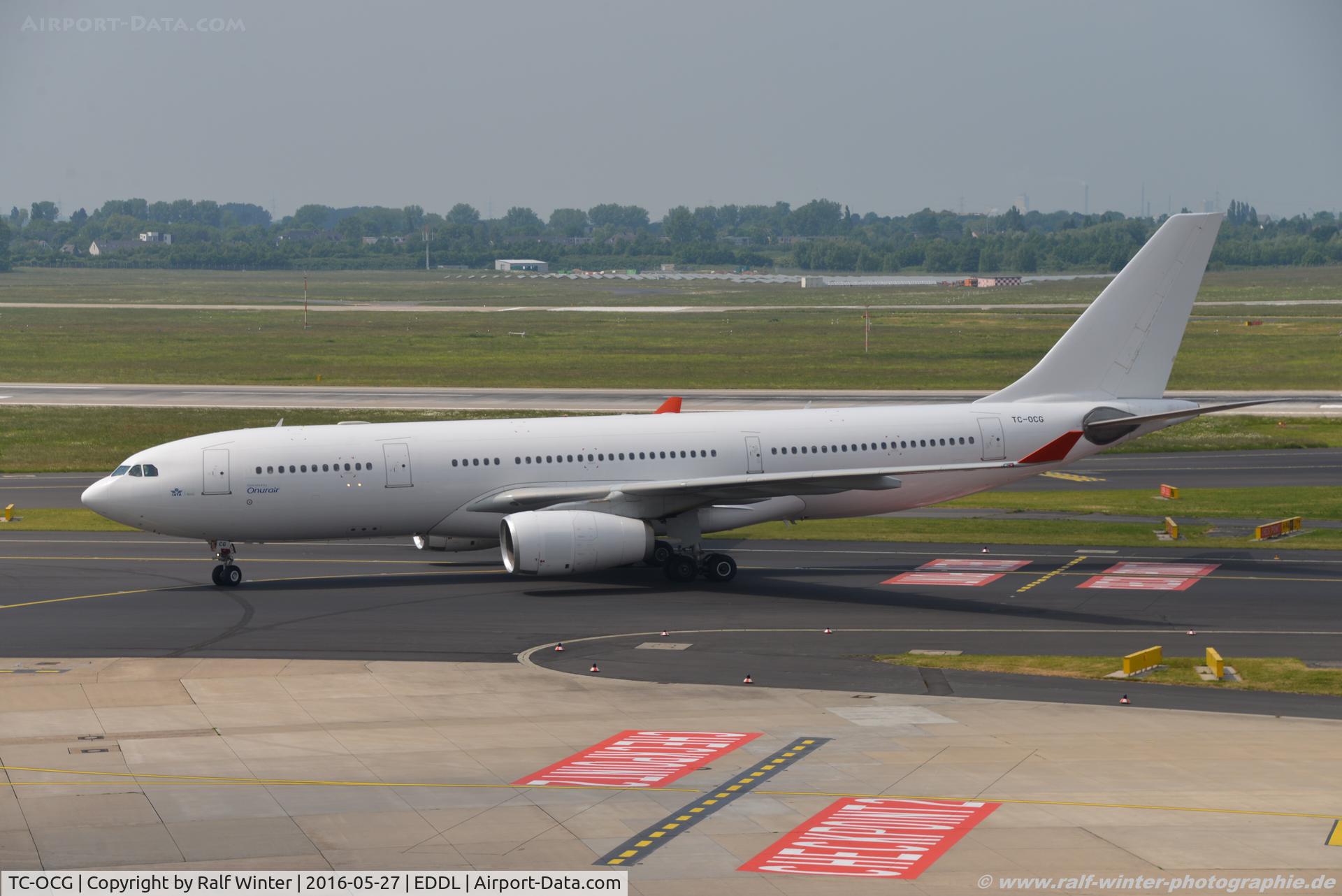 TC-OCG, 2000 Airbus A330-243 C/N 345, Airbus A330-243 - 8Q OHY Onur Air - 345 - TC-OCG - 27.05.2016 - DUS