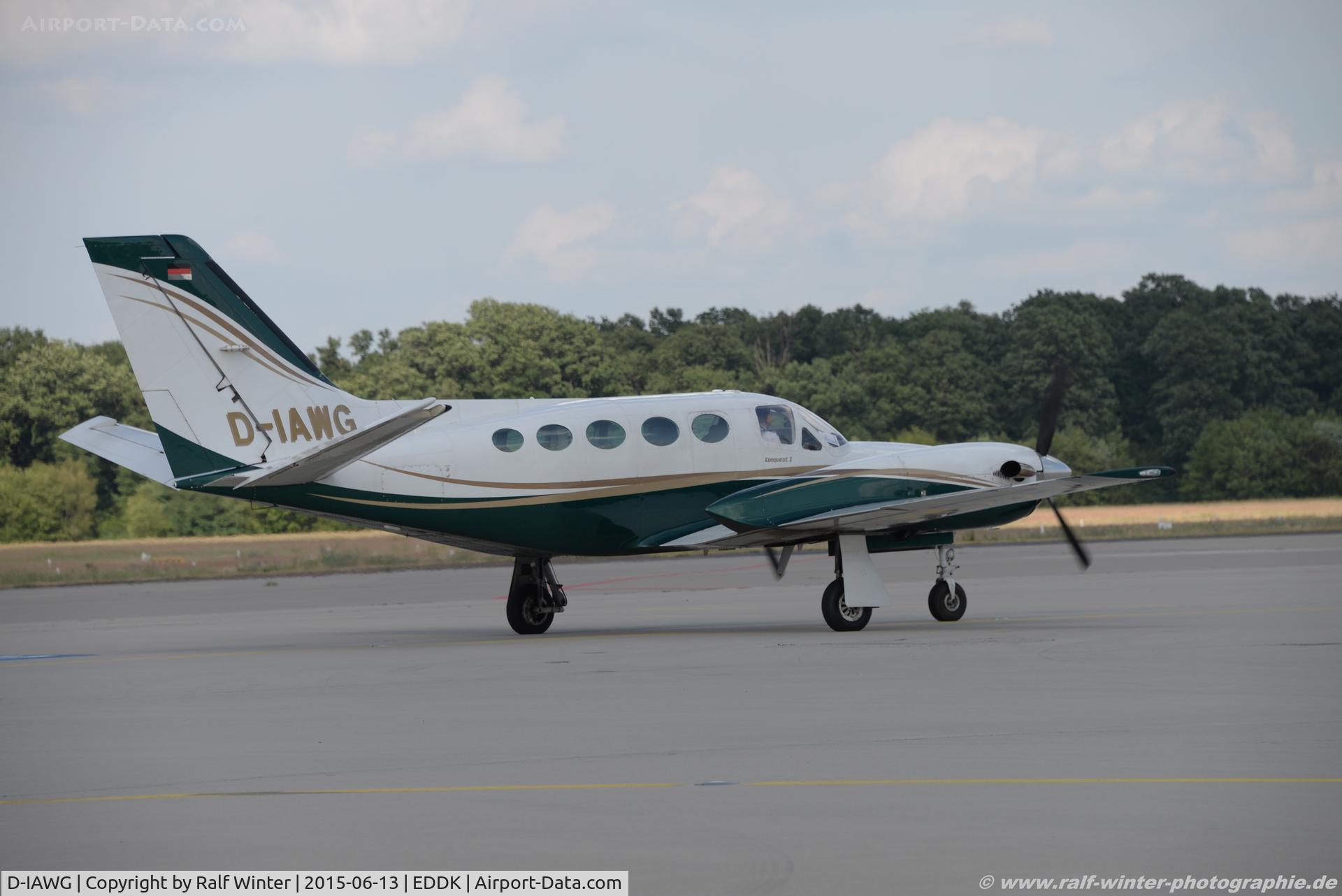 D-IAWG, 1982 Cessna 425 Conquest 1 C/N 425-0160, Cessna 425 Conquest 1 - Aerowest GmbH Hannover - 425-0160 - D-IAWG - 13.06.2015 - CGN