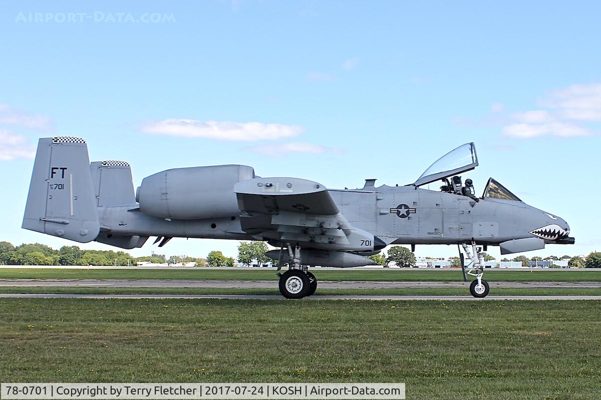78-0701, 1978 Fairchild Republic A-10C Thunderbolt II C/N A10-0321, At 2017 EAA Airventure at Oshkosh