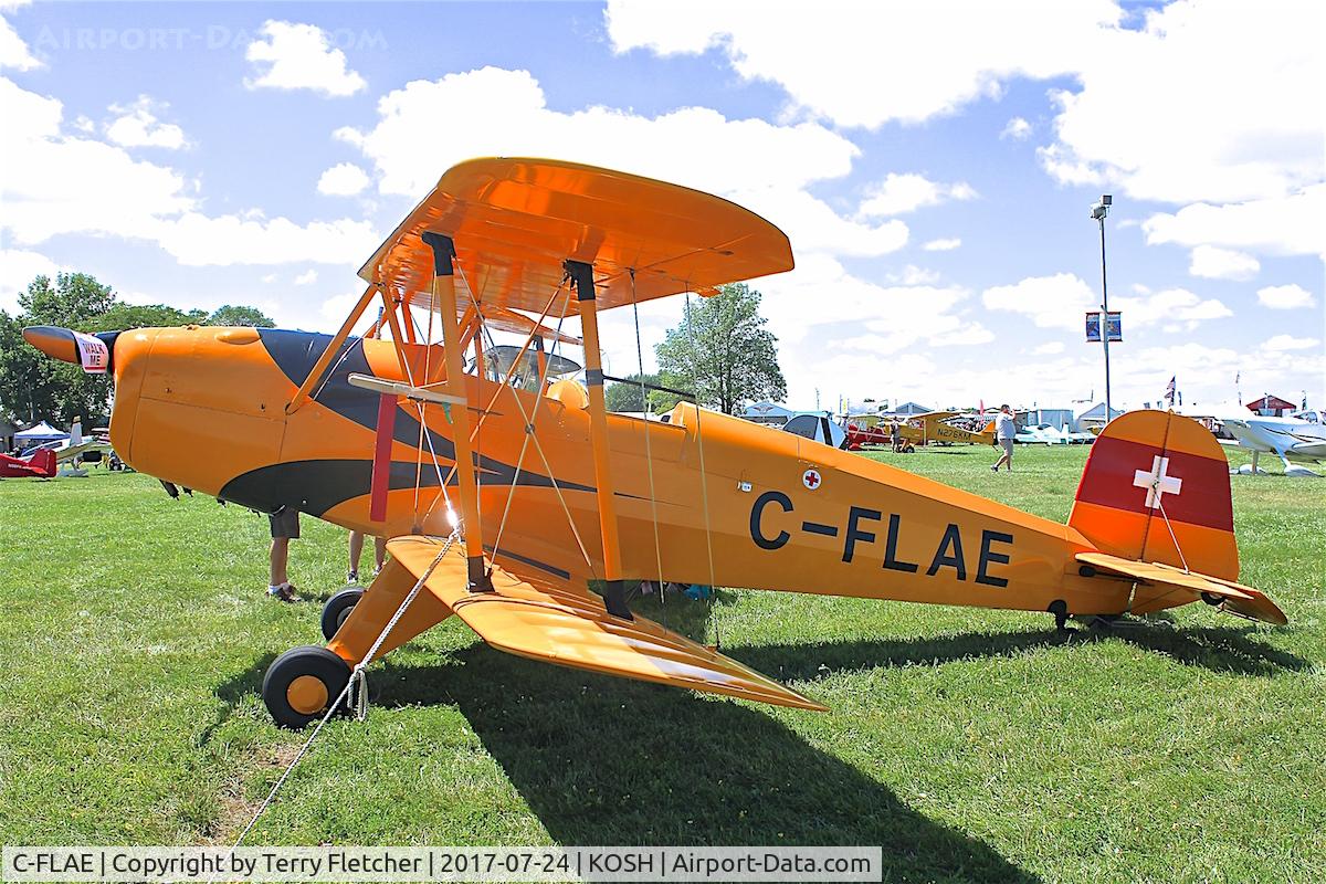C-FLAE, 2003 CASA 1-131E Jungmann 2000 C/N 439, At 2017 EAA Airventure at Oshkosh