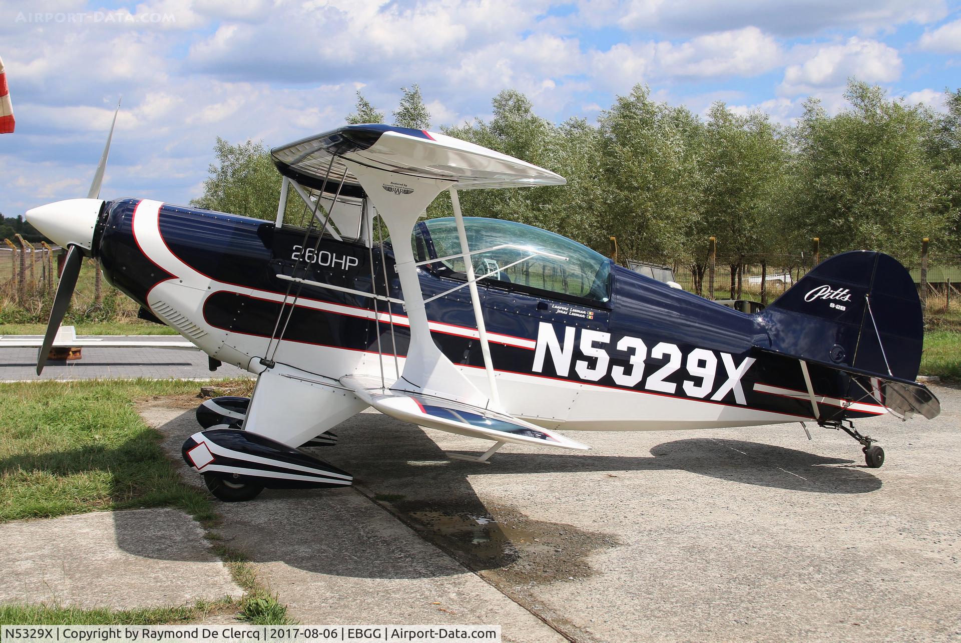 N5329X, Aerotek Pitts S-2B Special C/N 5056, At Overboelare.