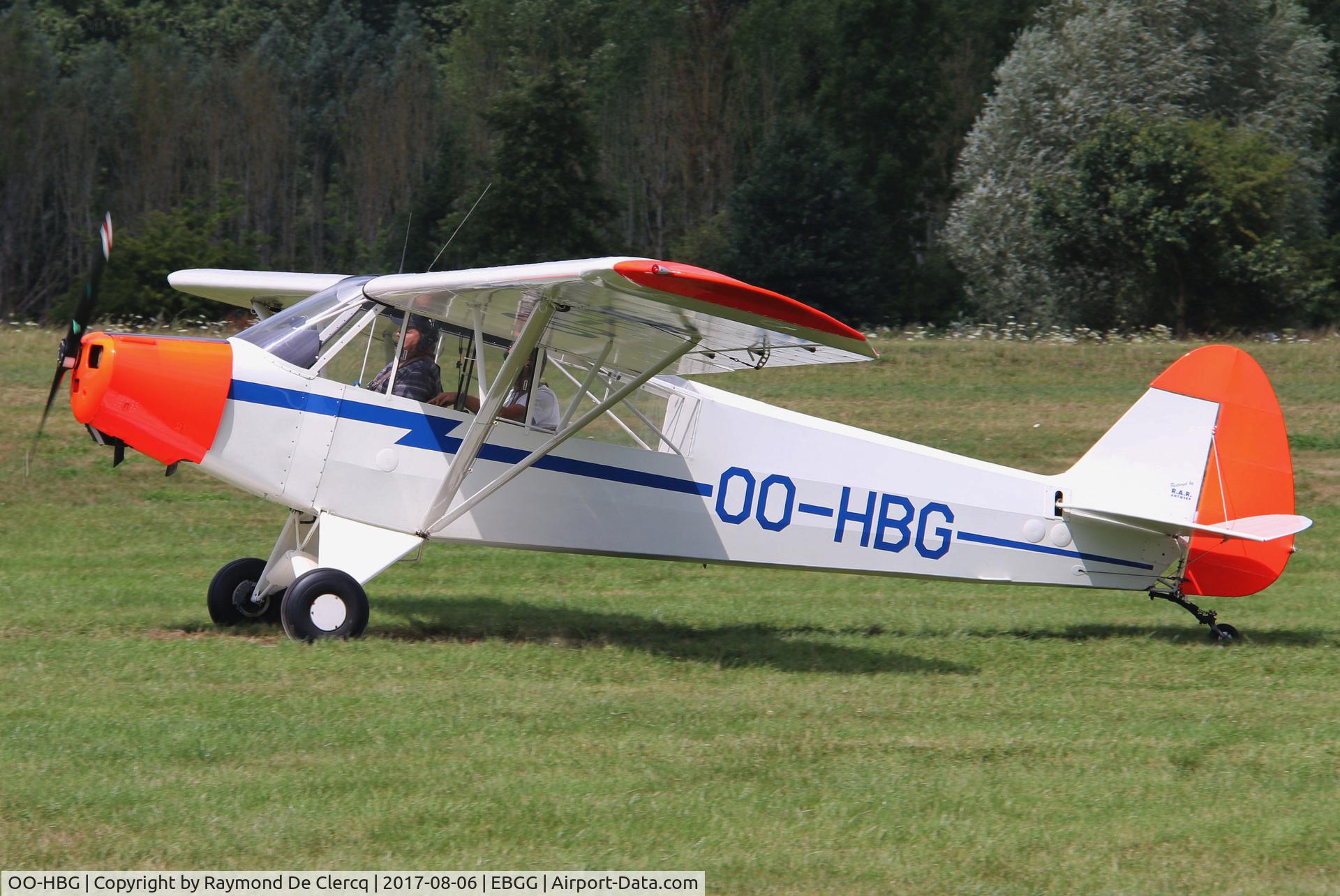 OO-HBG, Piper L-18C Super Cub (PA-18-95) C/N 18-3228, Tailwheelmeet at Overboelare.