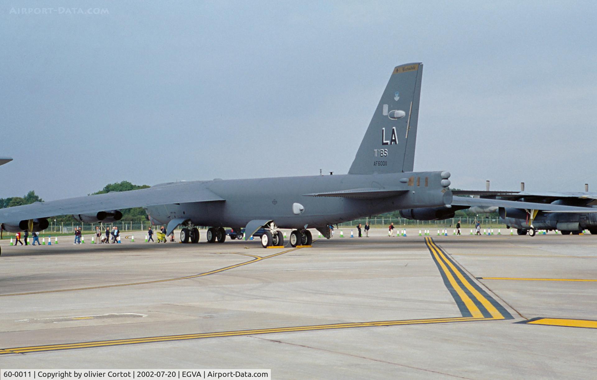 60-0011, 1960 Boeing B-52H Stratofortress C/N 464376, RIAT 2002