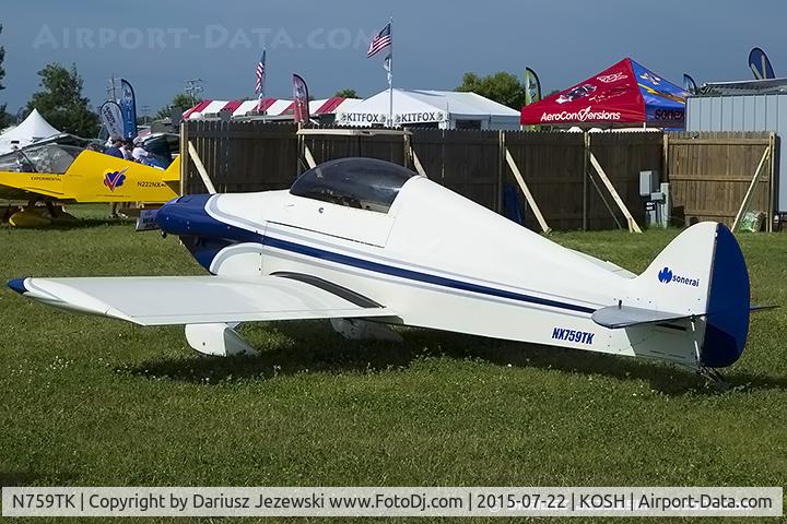 N759TK, 2014 Timothy Kline Sonerai IIL C/N 07031959, Sonerai IIL  C/N 7031959, NX759TK