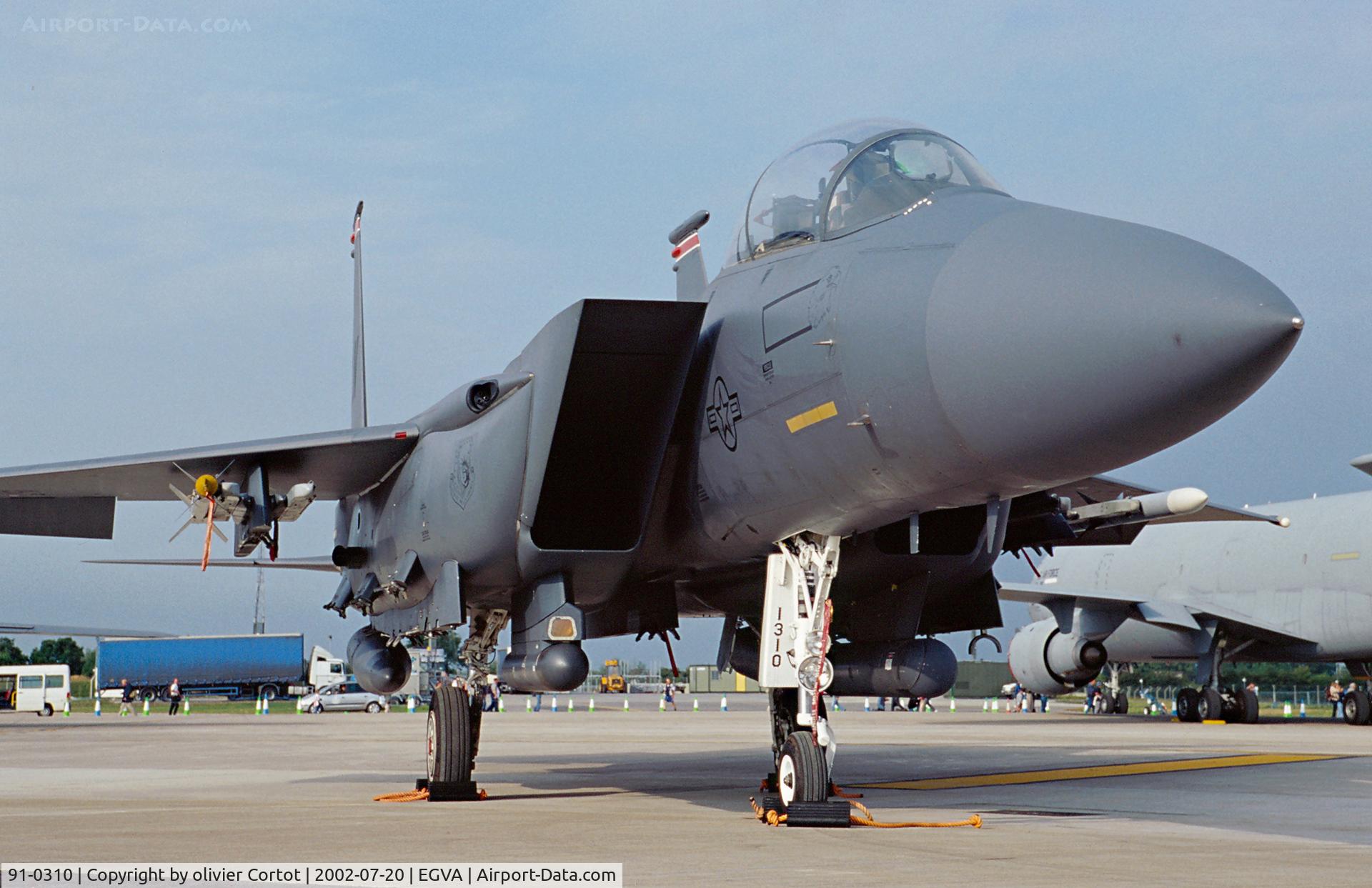 91-0310, 1991 McDonnell Douglas F-15E Strike Eagle C/N 1217/E175, RIAT 2002