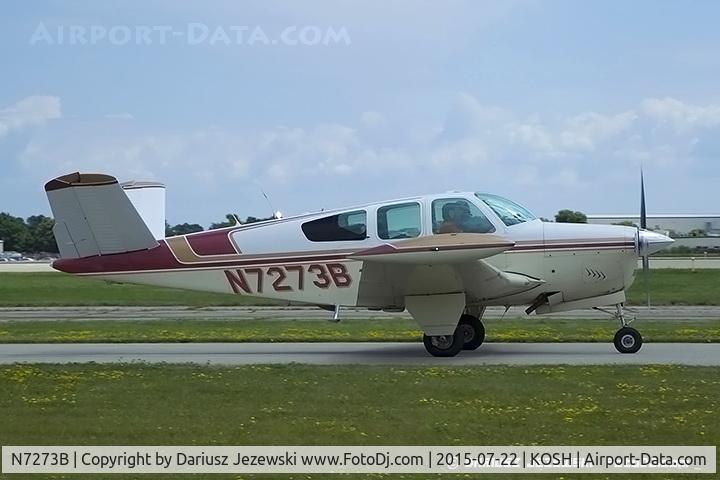 N7273B, 1958 Beech J35 Bonanza C/N D-5625, Beech J35 Bonanza  C/N D-5625, N7273B