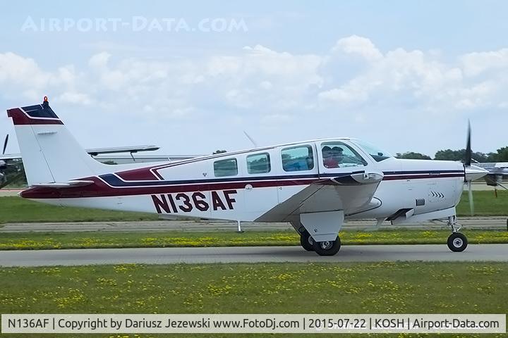 N136AF, 1981 Beech A36 Bonanza 36 C/N E1861, Beech A36 Bonanza 36  C/N E1861, N136AF