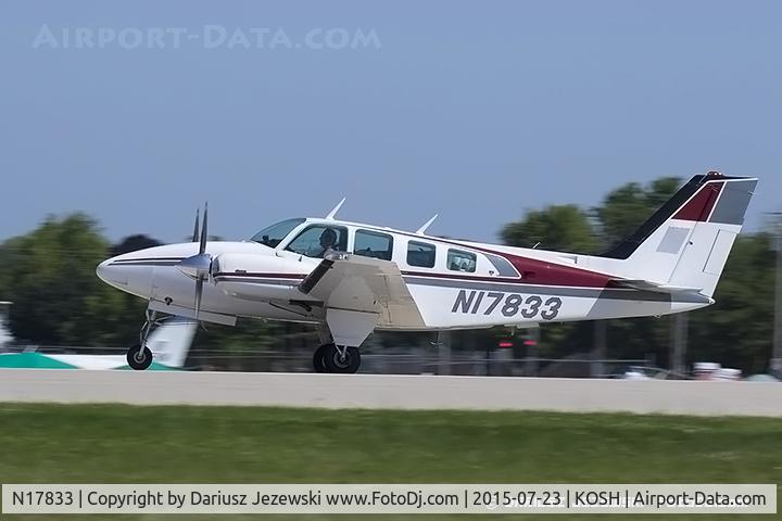 N17833, 1977 Beech 58 Baron C/N TH-827, Beech 58 Baron  C/N TH-827, N17833