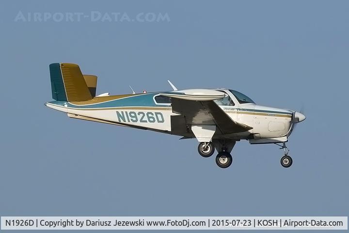 N1926D, 1956 Beech C35 Bonanza Bonanza C/N D-3198, Beech C35 Bonanza  C/N D-3198, N1926D