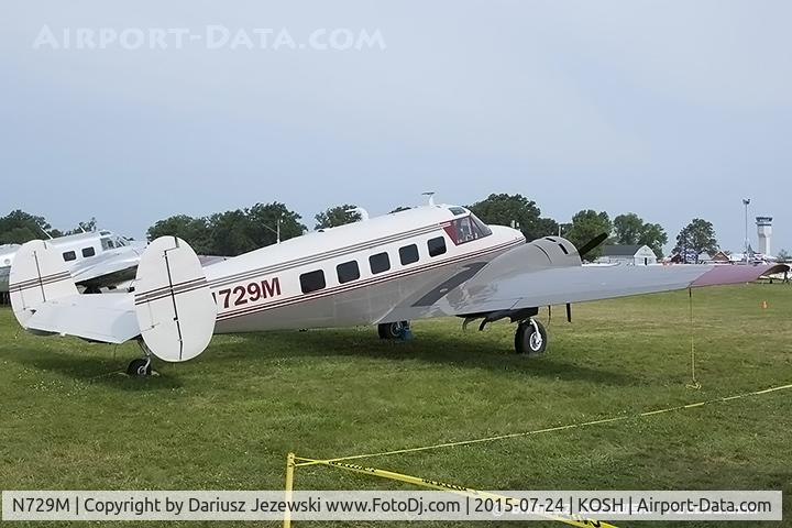 N729M, 1960 Beech G18S C/N BA-517, Beech G18S Twin Beech  C/N BA-517, N729M