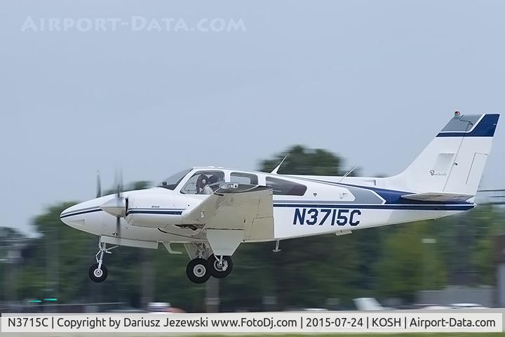 N3715C, 1981 Beech 95-B55 (T42A) Baron C/N TC-2391, Beech 95-B55 Baron  C/N TC-2391, N3715C